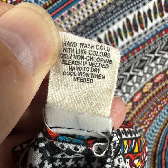 RUFF HEWN WOMEN;S COLORFUL LONG SLEEVE FLOWY BOHEMIAN STYLE TOP, SILE L (LARGE) - Picture 11 of 11